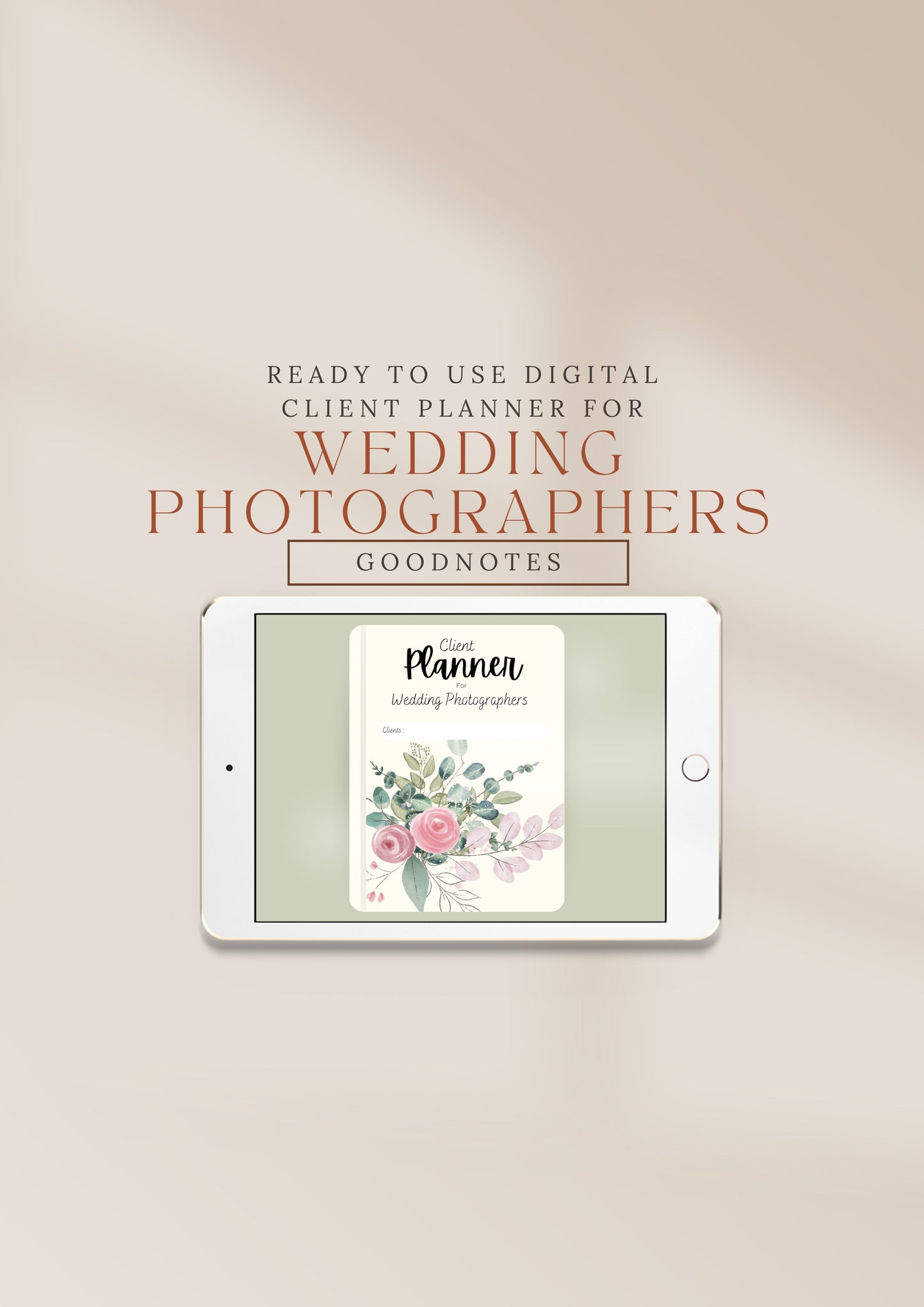 Digital Client planner for Wedding Photographers