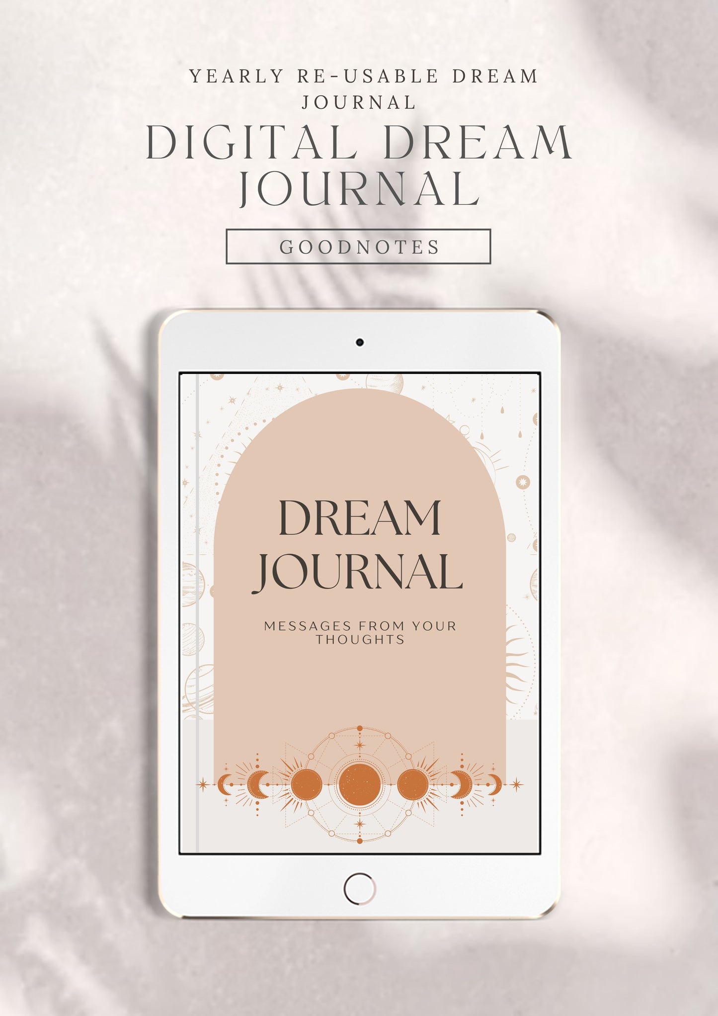 Digital Calming Boho dream journal