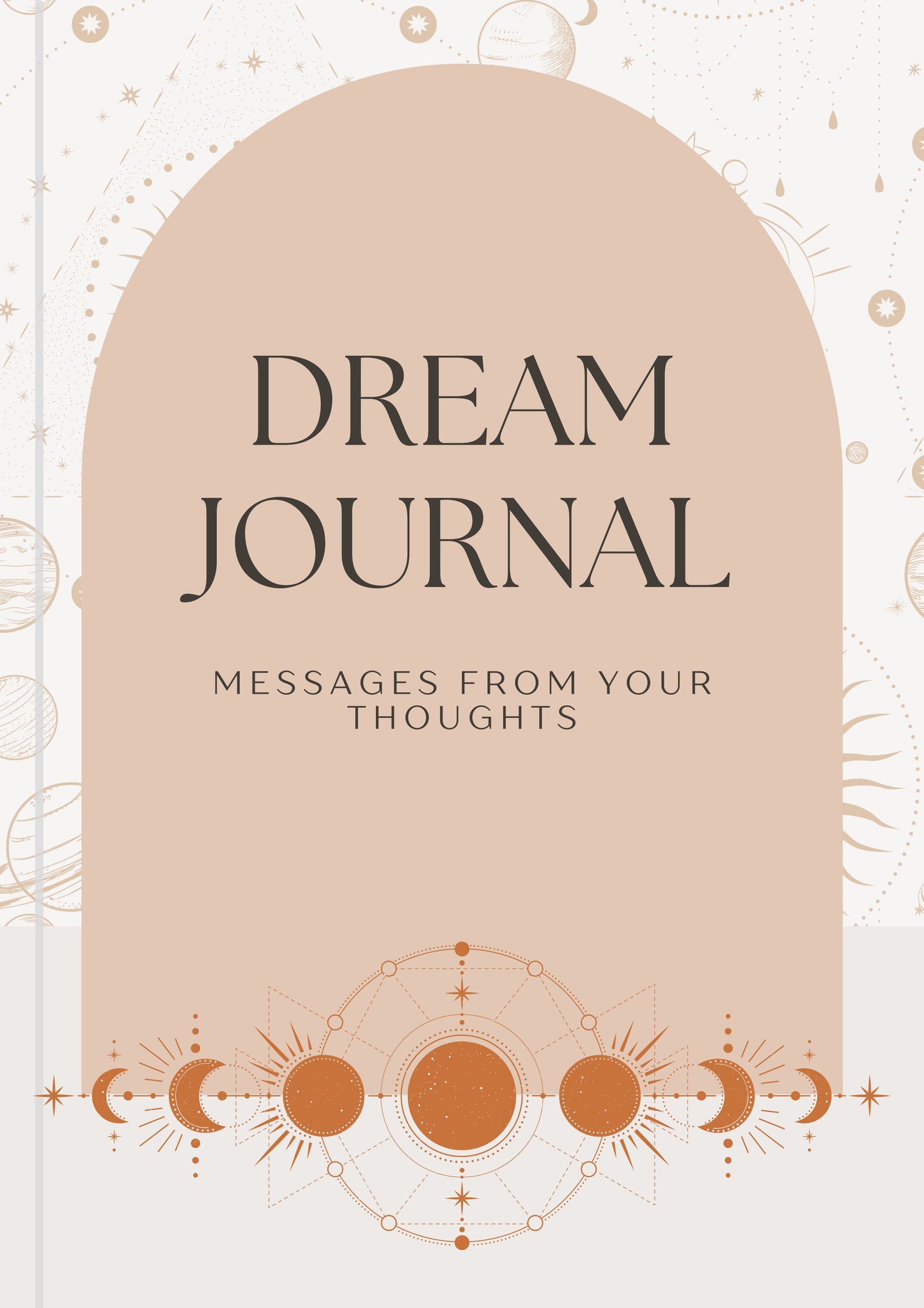 Digital Calming Boho dream journal