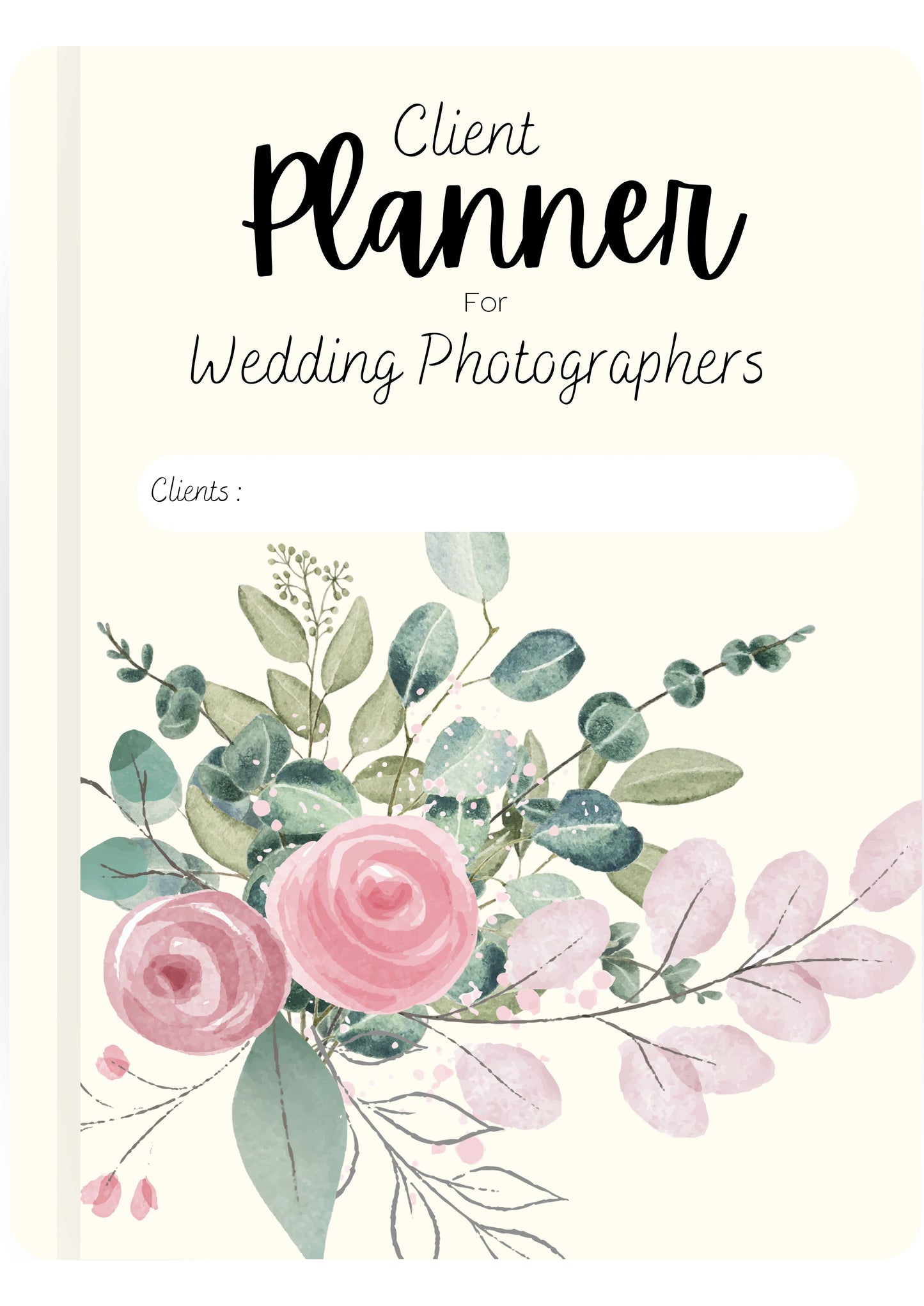 Digital Client planner for Wedding Photographers